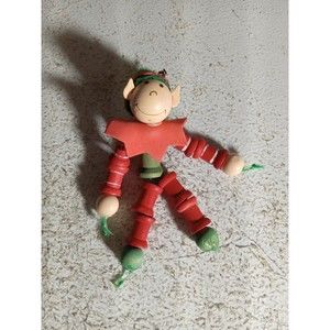 Wooden Spool ELF Ornament